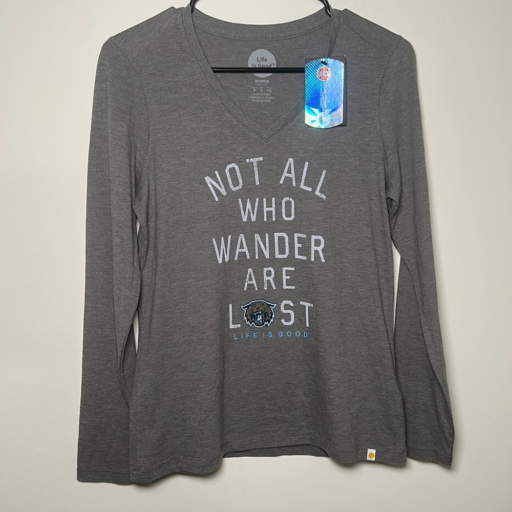 Life is Good New Villanova gray long sleeve t-shirt